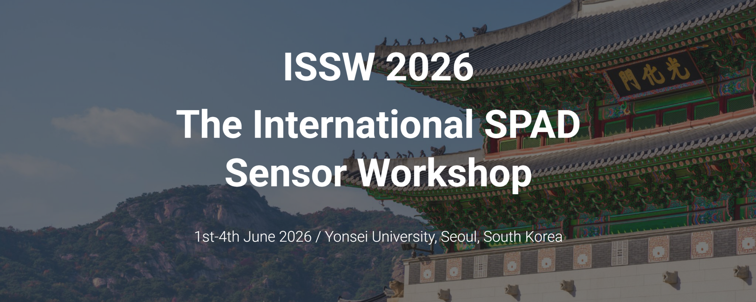 ISSW 2026 The International SPAD Sensor Workshop